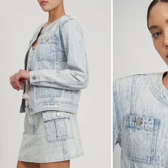 Rebecca Minkoff - NWT denim jacket + skirt (XS/24) - Picture 3 of 4